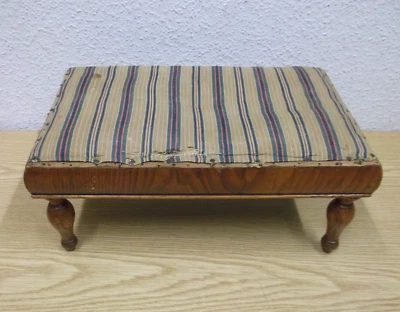 20 Pièces Style Art Nouveau Petite Banque Pouf En Bois Rembourré - Photo 1/4