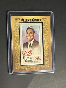 Mini autógrafo enmarcado Red Ink Auto Steve Byrne 2020 Topps Allen & Ginter 9/10 - Imagen 1 de 7