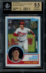 2018 Topps Silver Pack 1983 #35 Rhys Hoskins Refractor Chrome BGS 9.5 10503515 - Picture 1 of 2