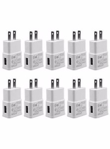 Lot 2A adaptateur secteur USB chargeur mural domestique prise américaine pour iPhone LG HTC Samsung 