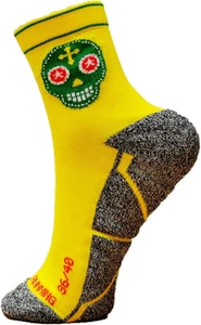 Trail Running Socks Gelb, Männer, Frau, , Nahtlos, Thermisch, #Skully Größen 36- - Bild 1 von 6