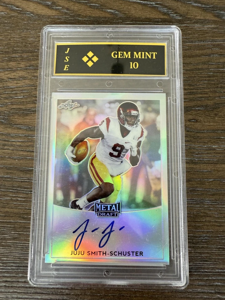 2017 Leaf Metal Draft - Autographs Silver #BA-JJS JuJu Smith-Schuster - Image 1 of 1