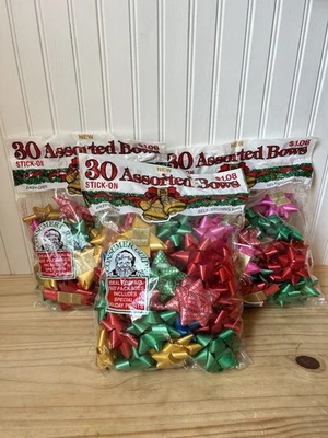 Nuevo en paquete - Arcos autoadhesivos vintage para envolver regalos navideños - 90 Foto 1 de 4