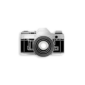 35 MM 1.25" HARD ENAMEL POLISHED SILVER PLATED LAPEL PIN BY YESTERDAYS CO. - Picture 1 of 1