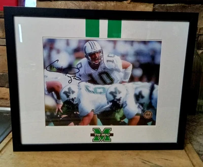 Foto autografiada 8x10 de Chad Pennington Marshall Thundering Herd firmada con certificado de autenticidad  Foto 1 de 4