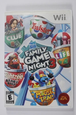 Hasbro Family Game Night 3 (Nintendo Wii, 2010) - CIB Complete with Manual - Image 1 of 4