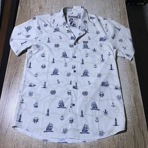 Dixxon Flannel Company Seven Seas Men’s SS Party Shirt Size M #32336 - Picture 1 of 3