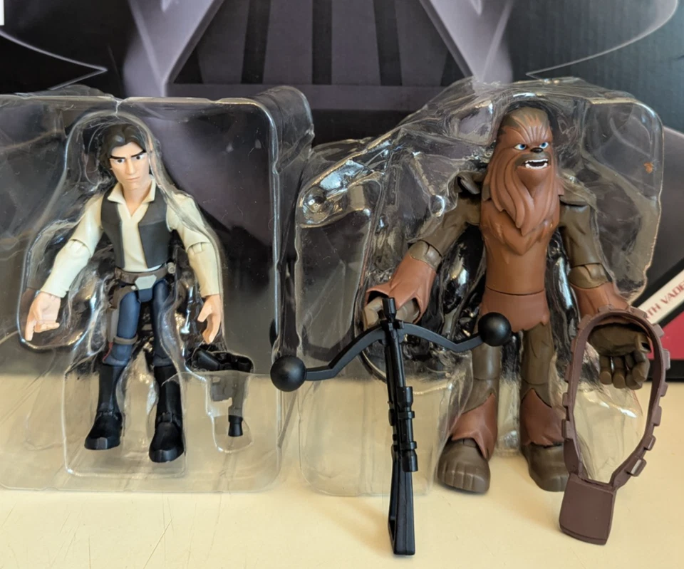 Figura STAR WARS: HAN SOLO & CHEWBACCA - DISNEY STORE TOYBOX Foto 1 de 1