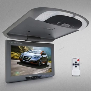 9" In-car Overhead Ceiling Roof Mount Monitor For DVD Display LCD Wide Screen - Picture 1 of 9