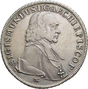 FITZ RDR Salzburg Sigismund III. Schrattenbach 1753-1771 Taler 1759 °TCH405 - Bild 1 von 2