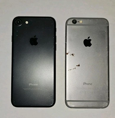 LOT OF 2 - iPhone 6 & 7 A1778 A1586  - FOR PARTS REPAIR ONLY - READ - Image 1 of 4