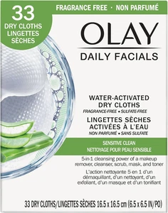Sensitive 4-In-1 Daily Facial Cloths, 33 Count (Pack of 2) by - Foto 1 di 12