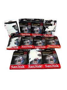 11X SanDisk Extreme PRO 64GB UHS-I U3 SDXC 200MB/s 4K UHD Video Memory Cards - Picture 1 of 6