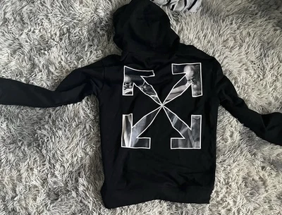 Off-White Caravag Arrow Over Hoodie 'Black/White' Men Small - Image 1 of 4