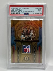 2024 Gold Standard 1 of 1 NFL Shield Gold Rush Joe Burrow 1/1 Bengals QB PSA - Picture 1 of 2
