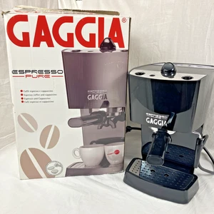 Máquina Semiautomática Gaggia Espresso Pure Negra Hecha en Italia EXCELENTE ESTADO. - Imagen 1 de 19
