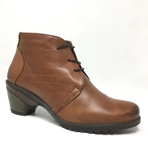 Spring Step Itilia Ankle Boots Booties Shoes Womens Size 6.5-7 US 37 EU Brown - Picture 1 of 9