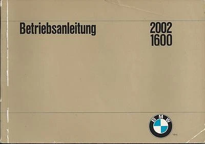 BMW 1600 2002 manual de instrucciones 1968 manual manual manual BA Foto 1 de 2