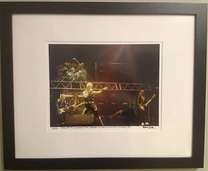 Judas Priest Long Beach Arena fine art photo in 14x18  framed 1982 signed 7/100  - Picture 1 of 10