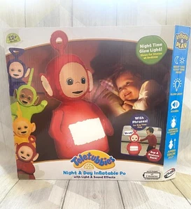 Teletubbies Po Night Light Night & Day Inflatable 23” - Sounds - Wobbles - Picture 1 of 18