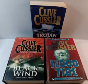 3 x Clive Cussler Dirk Pitt Novel bundle paperback and hardcover - Picture 1 of 14