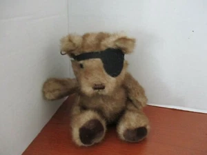 RUSS ~ 9" sitzender RSVP PIRATENBÄR mit Augenklappe und OHRRING Plüschtier - Bild 1 von 2