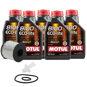 5L Motul 8100 ECO-LITE 5W20 Wix XP Filter Motor Oil Change Kit For Lexus Toyota - Picture 1 of 1