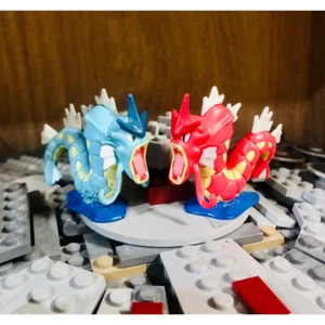 Red Shiny Gyarados & Gyarados Pokemon Monster Collection Figure Takara Tomy - Picture 1 of 1