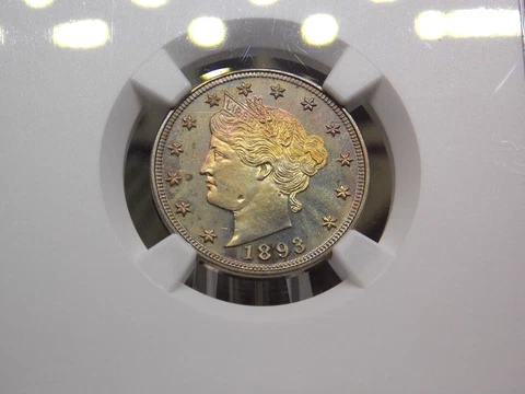 1893 PROOF Liberty "V" Nickel 5c NGC PF64 #010 East Coast Coin & Collectables Cover