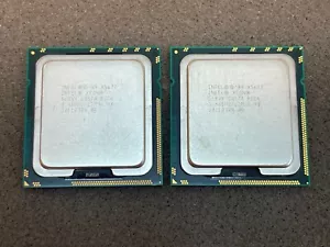 PAIR- 2 pieces: INTEL XEON X5677 QUAD CORE 3.467GHz 12MB LGA1366 PROCESSOR SLBV9 - Picture 1 of 2