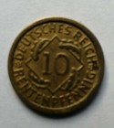 Deutsches Reich 10 Rentenpfennig 1924 F