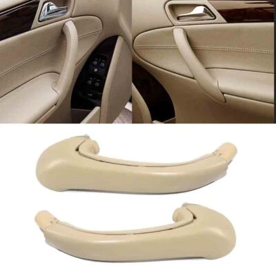 Tiradores de puerta interior izquierda y derecha beige para Benz W203 C240 C280 C320 C350 Foto 1 de 4