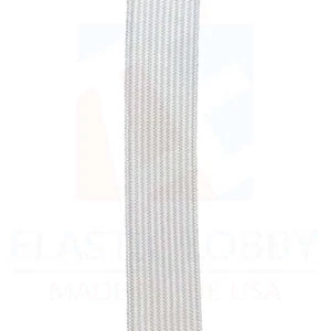 3/4 Zoll (19 mm) schwer weiß gestrickt elastisch - hergestellt in den USA" - Bild 1 von 10