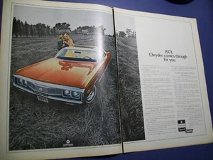 1971 Chrysler New Yorker w/ Sun roof mid-sized mag 2-pg car ad -440 TNT - Picture 1 of 1