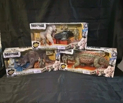 Rampage, The Movie Big City Brawl Subject Lot, George, Ralph & Lizzie 2018! Foto 1 de 4