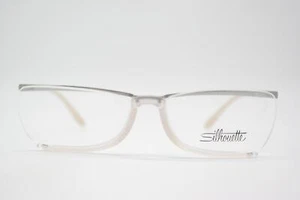 Glasses Silhouette SPX 1525 Transparent Silver half Rim Frames New - Picture 1 of 6