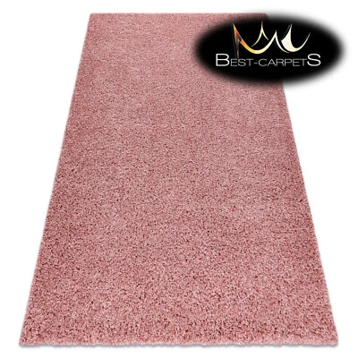 Amazing Modern Rug shaggy "SOFFI" 5cm, soft, single-colour, PINK High Quality - Image 1 of 4