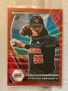 SPENCER ARRIGHETTI 2021 Prizm Draft Picks RED WAVE PRIZM