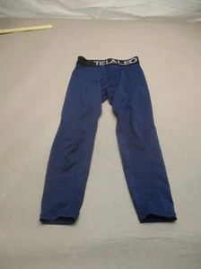 Telaleo Size XS Boys Blue Compression Pull On Stretch Athletic Pants Tights 616 - Picture 1 of 10
