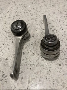 SHIMANO 105 SL-1055 VINTAGE BICYCLE FRICTION/ INDEXED DOWNTUBE SHIFTERS, BAND ON - Picture 1 of 4