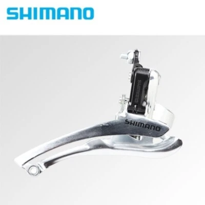 Shimano FD A050 2 x 6 7 8 Speed Front Derailleur Silver 31.8mm MTB Road Bike - Image 1 of 4