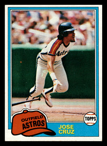 1981 Topps Jose Cruz  Houston Astros #105 EX Baseball Card