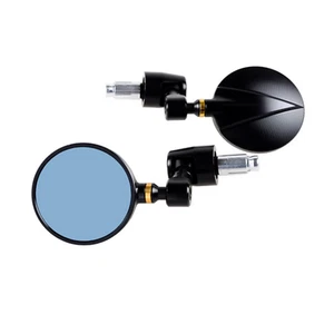 3" CNC Imola Style Black Side Bar End Mirrors Triumph SPEED TRIPLE 1050 ROCKET - Picture 1 of 6