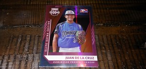 075:2021 Panini Elite Extra Edition Pink Parallel #197 Juan De La Cruz Dominican