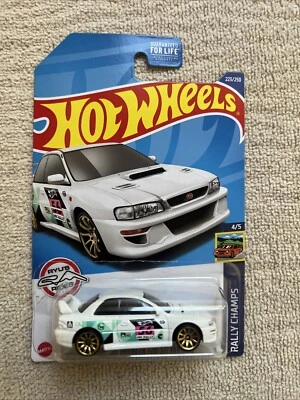 2021 Hot Wheels Treasure Hunt 98 SUBARU IMPREZA 22B-STi VERSION Rally Champs - Image 1 of 3