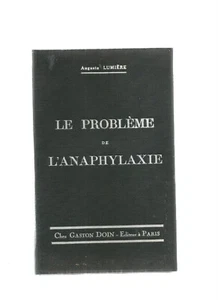 LE PROBLEME DE L'ANAPHYLAXIE - Picture 1 of 1
