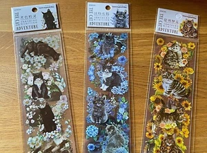 Aufkleber 24 Premium Katzen Sticker Geschenke Verzierung Karten Scrapbooking NEU - Bild 1 von 14