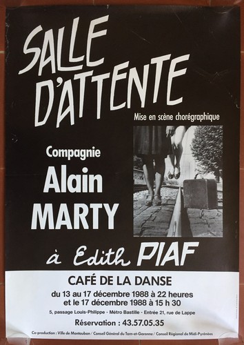 Waiting Room Poster Cafe de la Danse Company Alain Marty | eBay UK