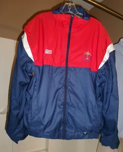 PGA RYDER CUP Team 1989 Sz L zip up Gortex Rain jacket Red White Blue Flag SO - Picture 1 of 10