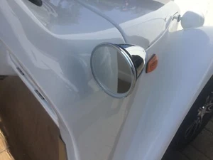 Par de espejos retrovisores laterales cromados ACG California 39 Roadster carrito de golf - Imagen 1 de 7